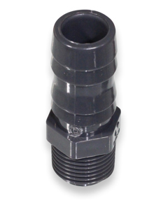 Hose socket 1/2" m PVC